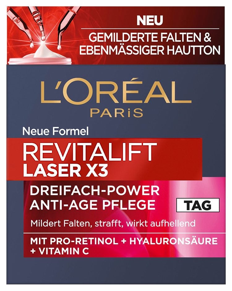 L'OREAL Revitalift Laser X3 Anti-Age Intensiv-Pflege Tag 50ml
