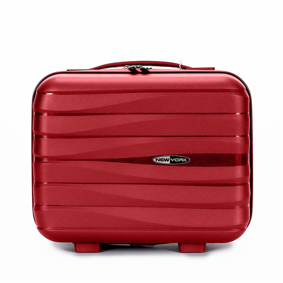 NEW YORK Exclusive Beauty Case Rot 27cm