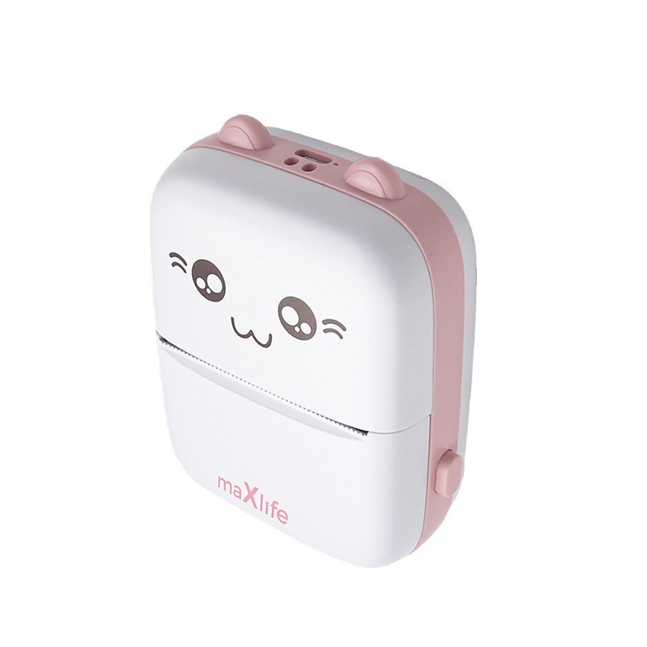 maXlife Bluetooth Thermodrucker MXTP-100 Pink