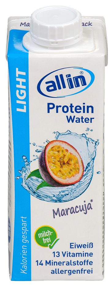 All in ® Light Protein Water Maracuja 250 ML EINWEG ohne Pfand