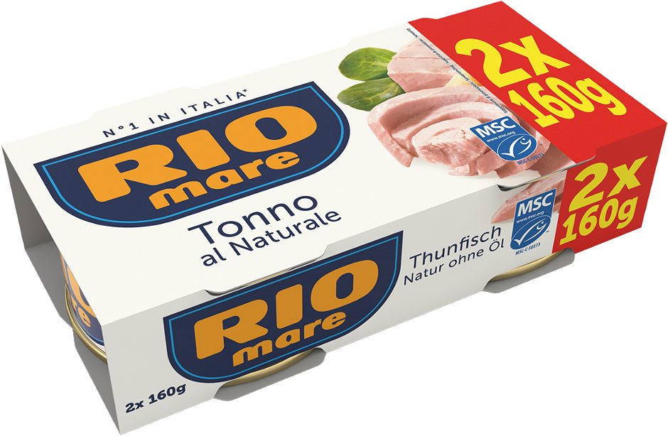 Rio Mare Thunfisch Natur ohne Öl 2 x 160g 320 G