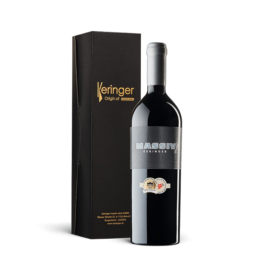 Keringer mit Geschenkkarton Massiv rot 2021 0,75 L