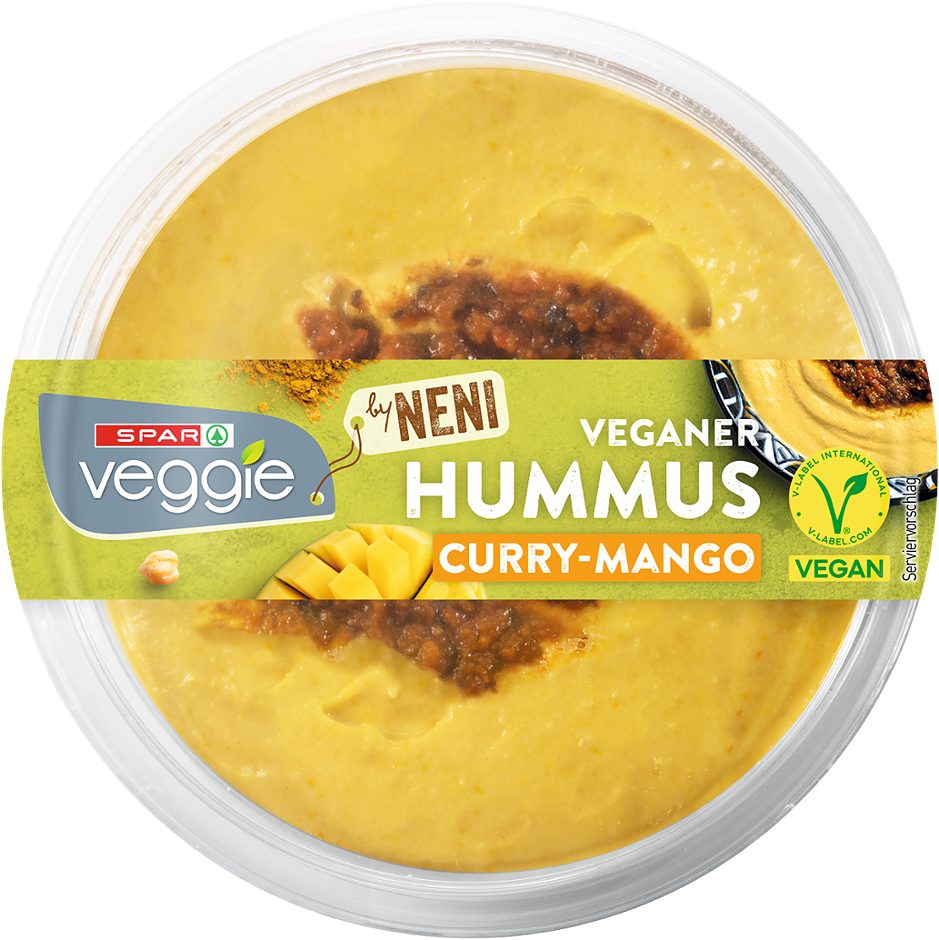 SPAR Veggie by NENI veganer Hummus Curry-Mango 125 G