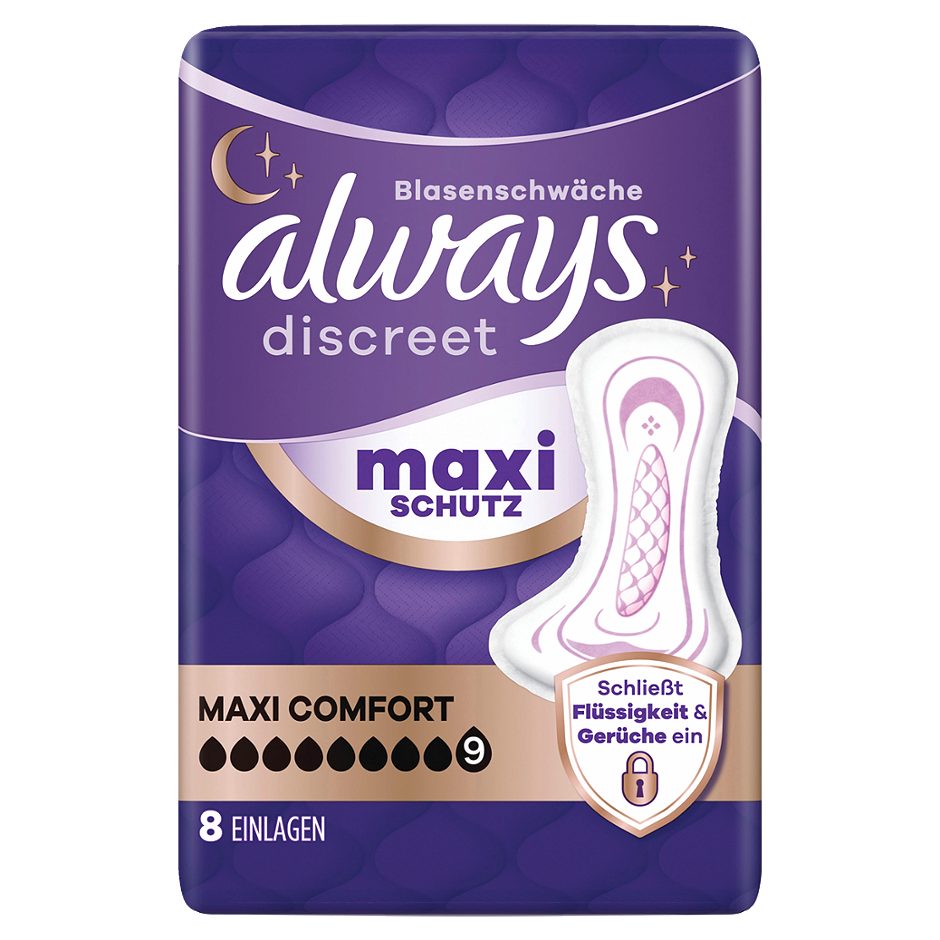 Always discreet Slipeinlagen Maxi Comfort 8 Stück