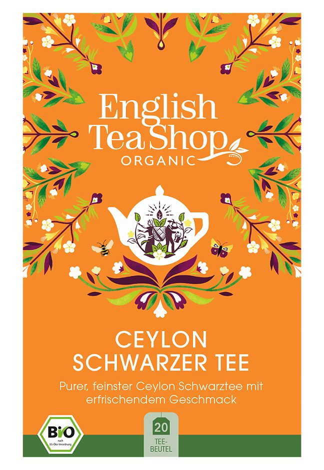 English Tea Shop Organic Schwarzer Tee Ceylon 20 Teebeutel