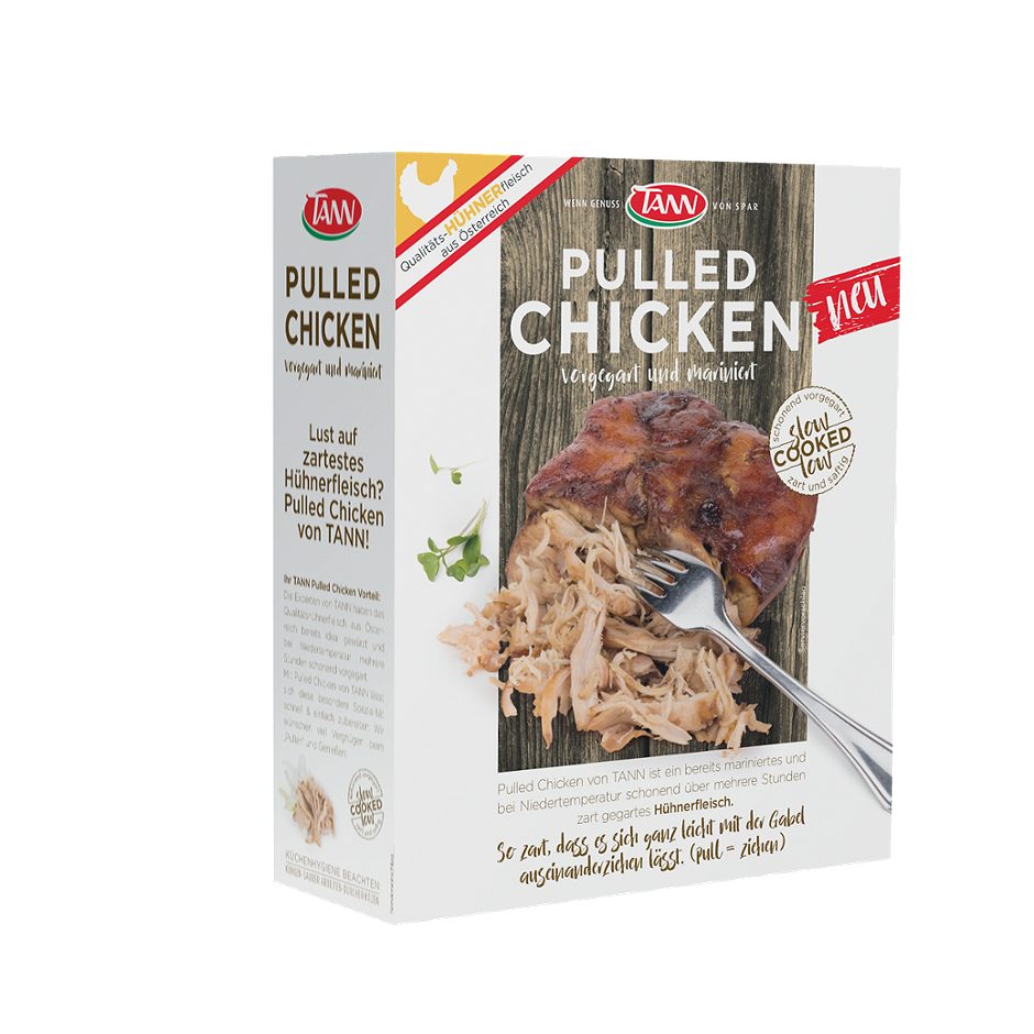 TANN Pulled Chicken per Packung 500 G