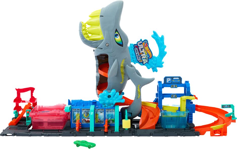 HotWheels Ultimative Hai Autowaschanlage