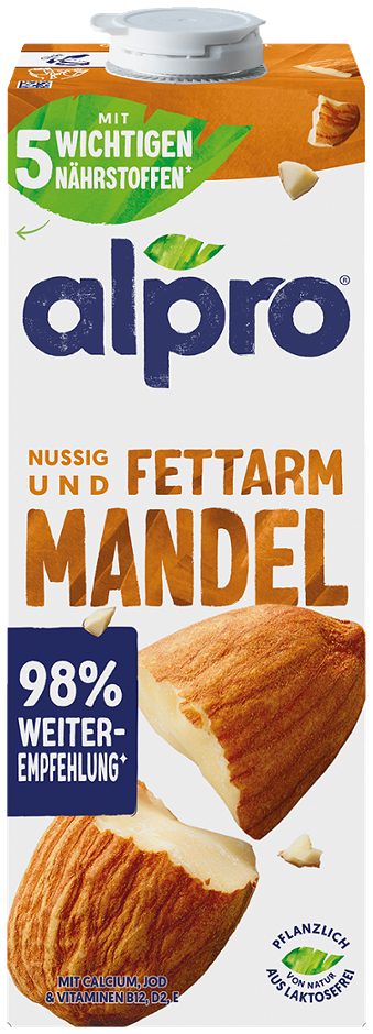 Alpro Mandeldrink fettarm 1 L EINWEG ohne Pfand