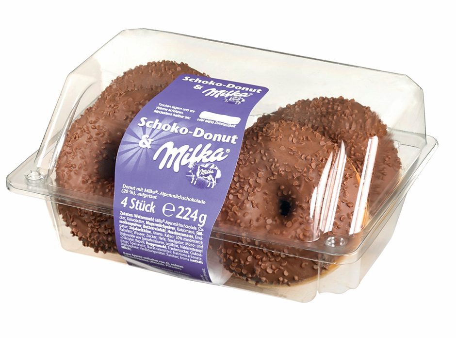 Milka Donuts Schoko 4 Stück 224 G