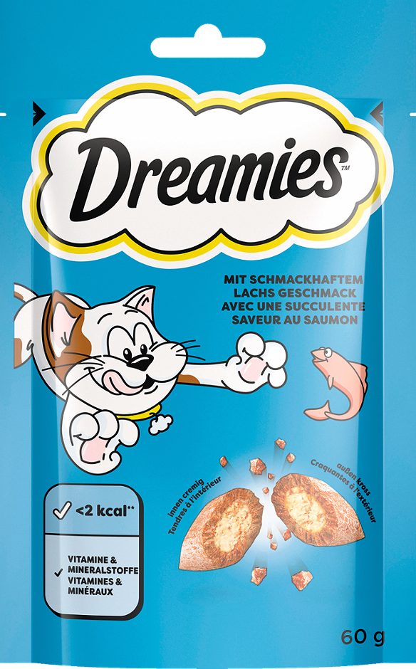 Dreamies Katzensnack Lachs 60 G
