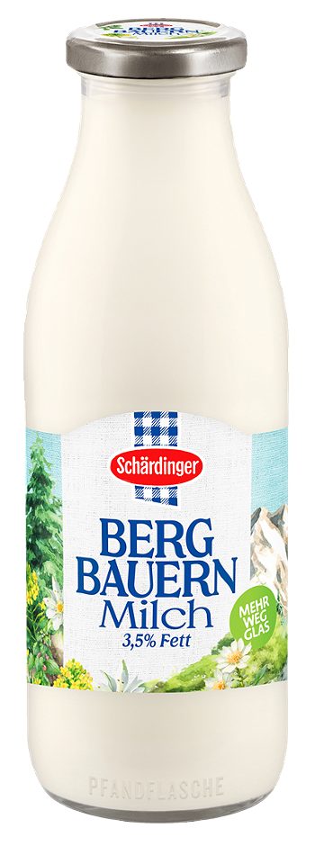 Schärdinger Bergbauern Milch 3,5% Fett 1 L MEHRWEG