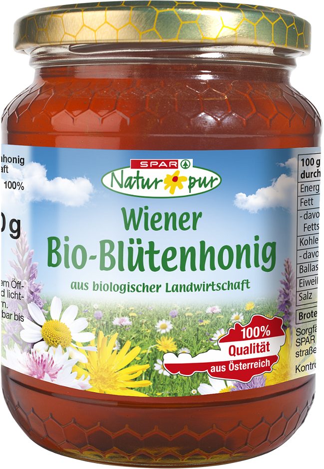 SPAR Natur*pur Bio-Blütenhonig aus Wien 500 G
