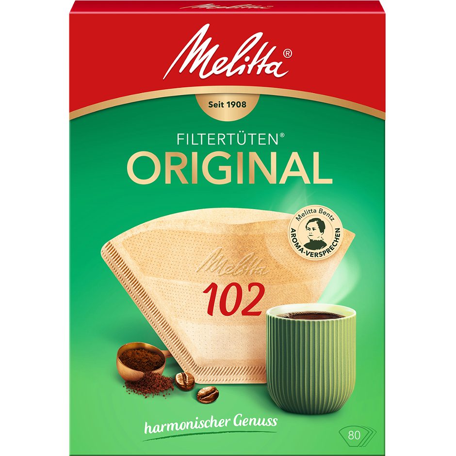 Melitta Kaffeefilter 102 ungebleicht 80 Stück