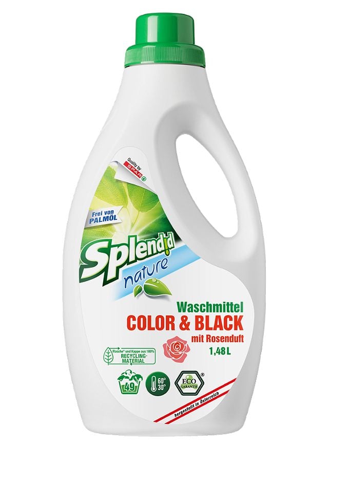 Splendid nature Waschmittel Color & Black mit Rosenduft 49WG