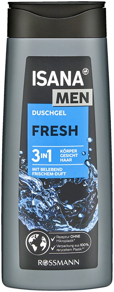 Isana Men 3in1-Duschgel Fresh 300ml