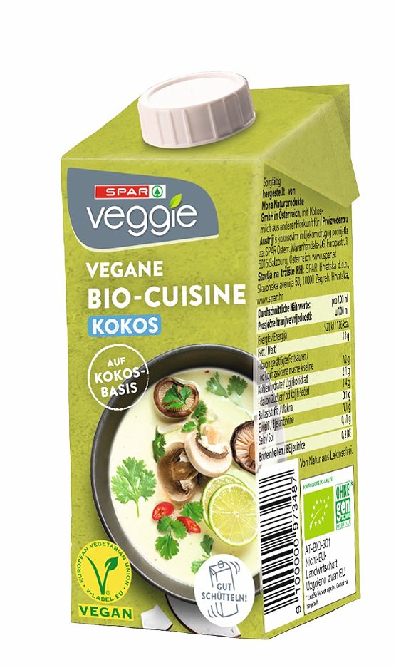 SPAR Veggie vegane Bio-Cuisine Kokos 200 ML