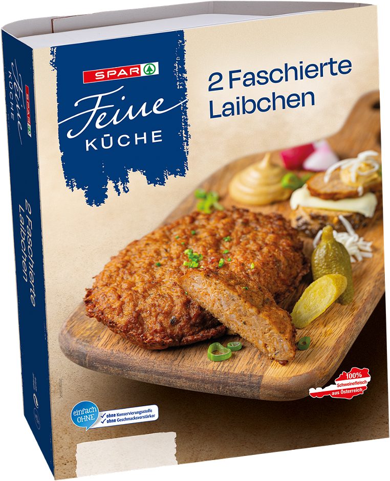 SPAR Feine Küche Faschierte Laibchen 2 Stück 250 G