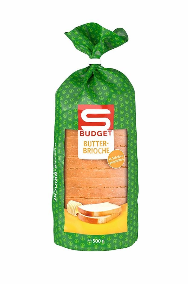 S-BUDGET Butter Brioche in Scheiben geschnitten 500 G