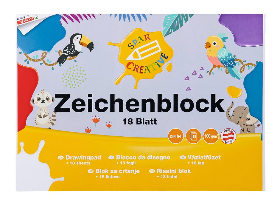SPAR CREATIVE Zeichenblock A4