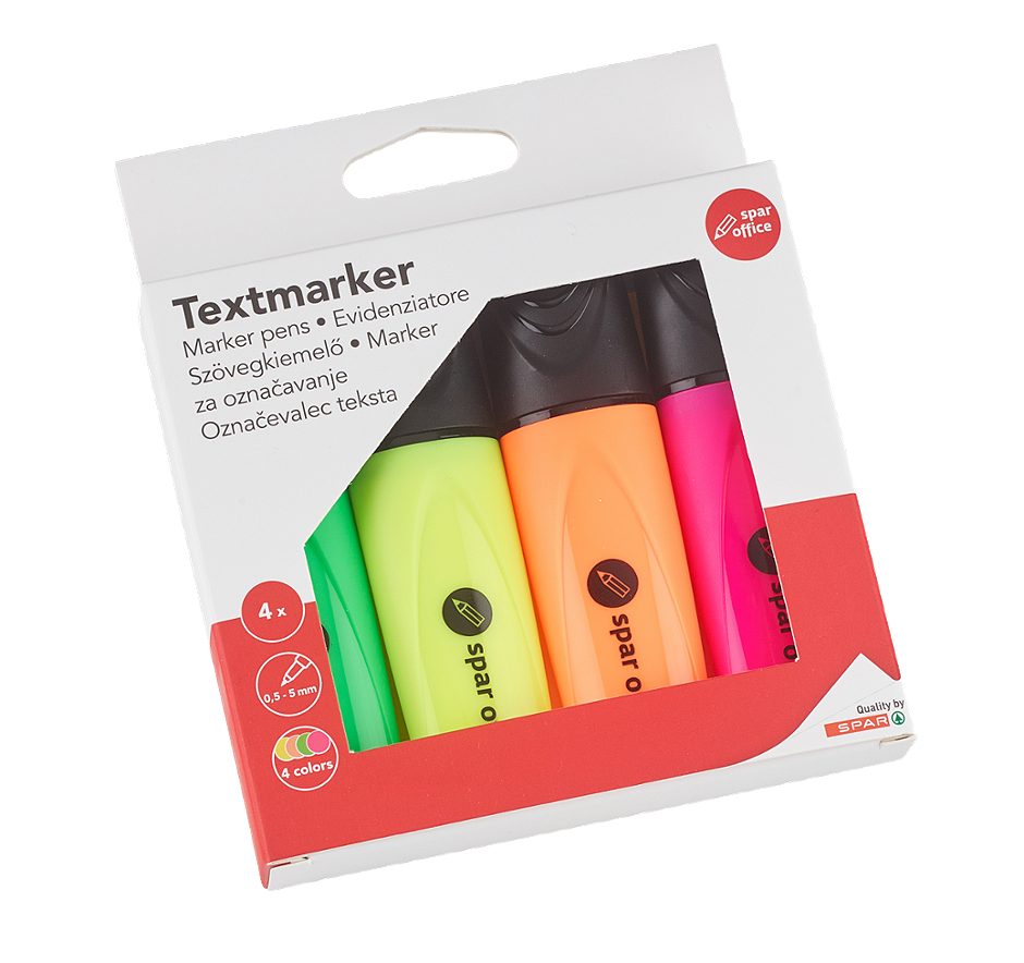 SPAR office Textmarker 4 Stück