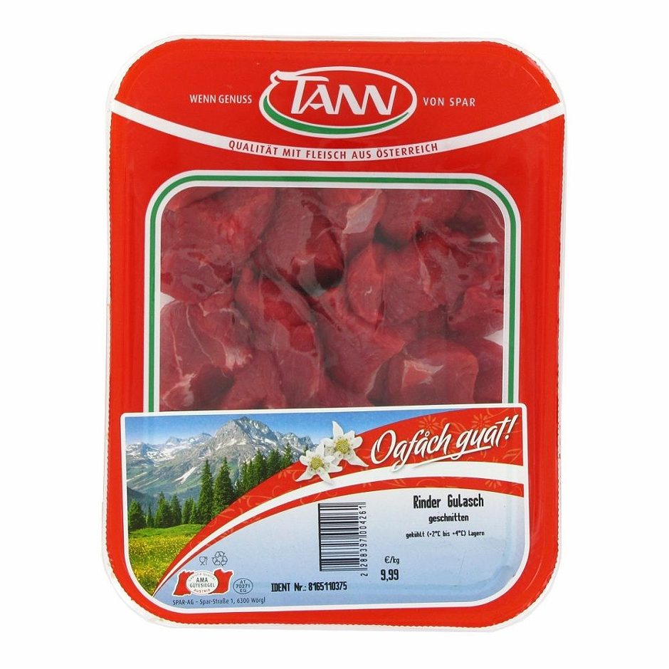 TANN Rinds-Gulasch 1 KG