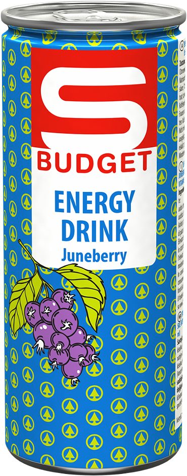 S-BUDGET Energydrink Juneberry 250 ML EINWEG mit Pfand
