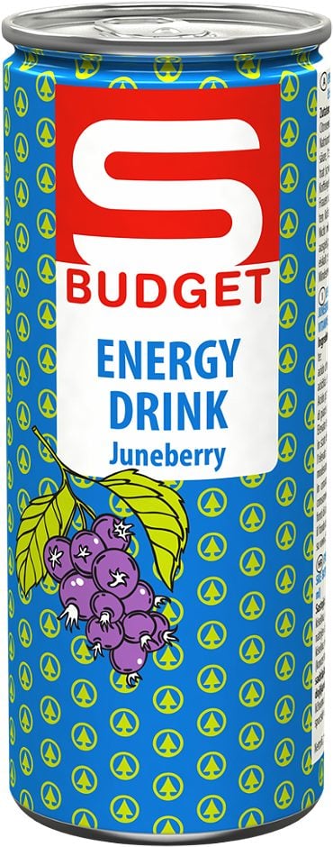 S-BUDGET Energydrink Juneberry 250 ML EINWEG mit Pfand