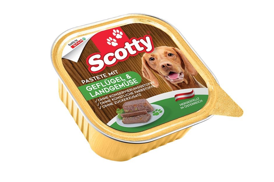 Scotty Hundenahrung Pastete Geflügel&Landgemüse 300 G