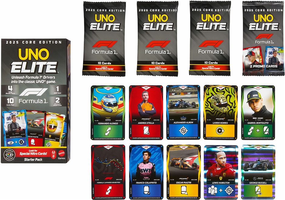 Mattel Games Uno UNO Elite F1 Starter Set