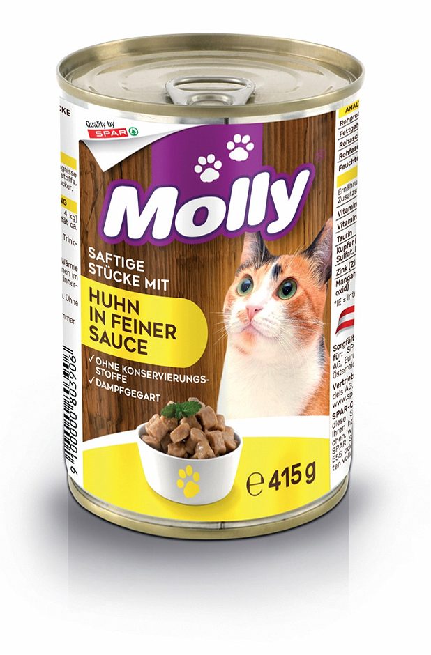 Molly Katzennahrung mit Huhn in feiner Sauce 415 G