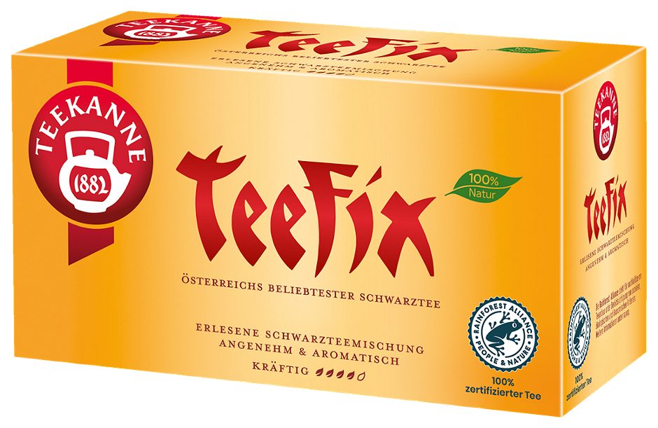 Teekanne Schwarzteemischung Teefix 20 Teebeutel