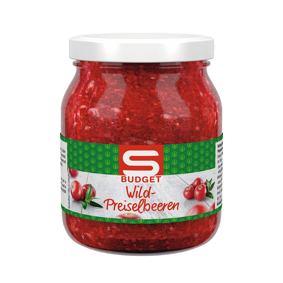 S-BUDGET Wild-Preiselbeeren 400 G