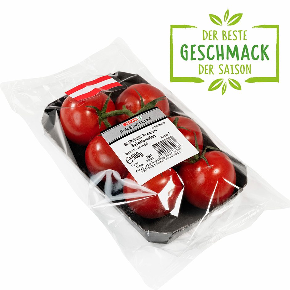 SPAR PREMIUM Salattomate an der Rispe 500 G