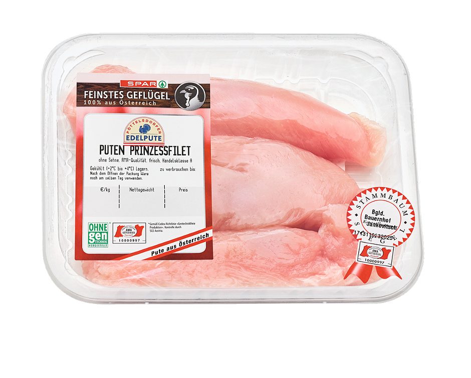 SPAR Feinstes Geflügel Edelputen Prinzessfilet sehnenfrei 1 KG