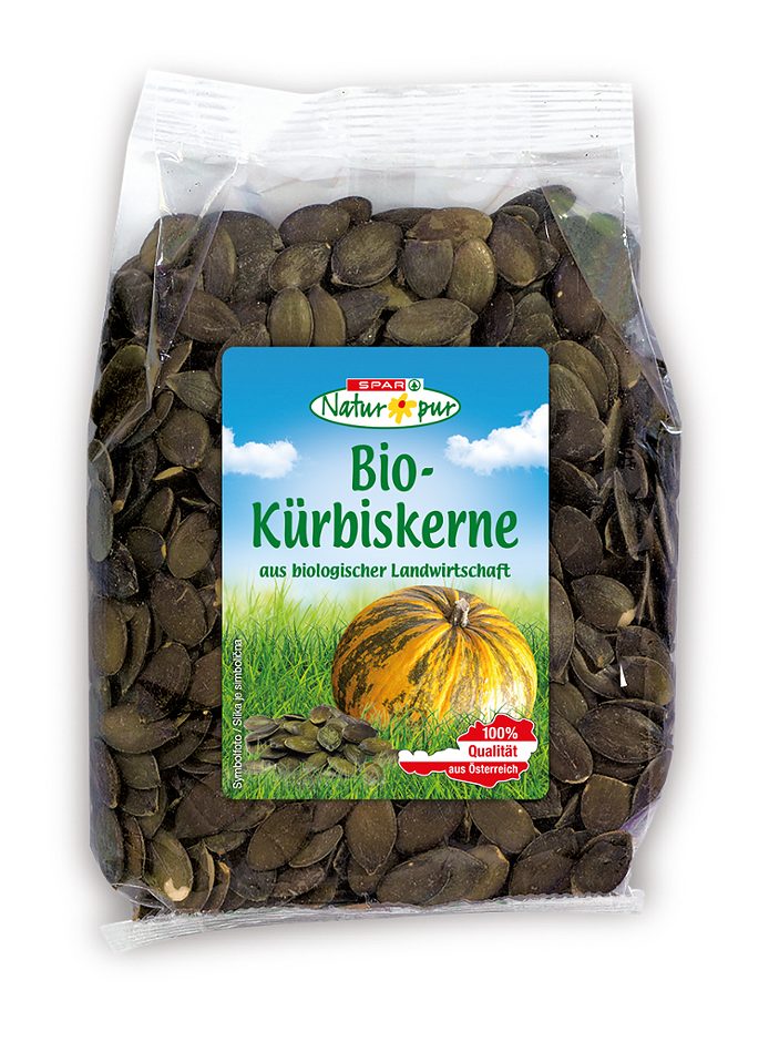 SPAR Natur*pur Bio-Kürbiskerne 200 G