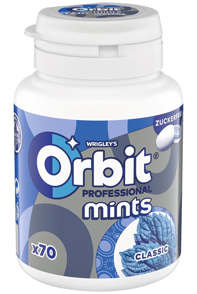 Wrigley Orbit Bottle Mints Classic 77 G