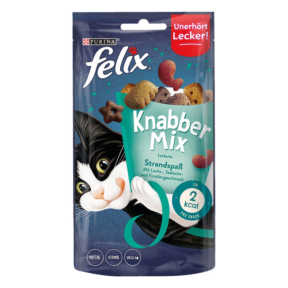 Felix Knabber Mix Katzensnack Strandspaß 60 G