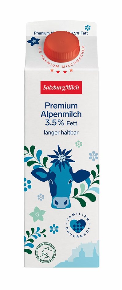 SalzburgMilch Premium Premium Alpenmilch 3,5% Fett länger frisch 1 L EINWEG ohne Pfand
