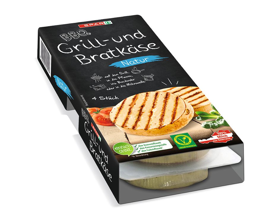 SPAR BBQ Grill- & Bratkäse Natur 4 Stück 250 G