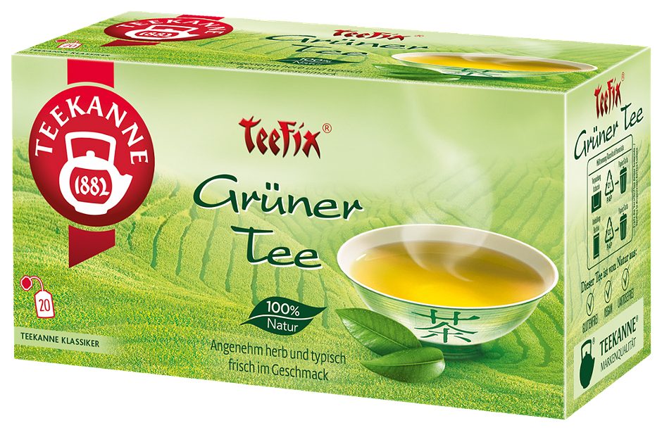 Teekanne TeeFix Grüner Tee 20 Teebeutel