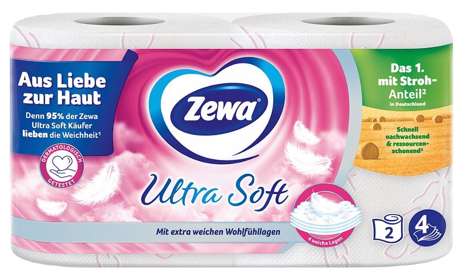 Zewa Toilettenpapier Ultra Soft 2 Rollen