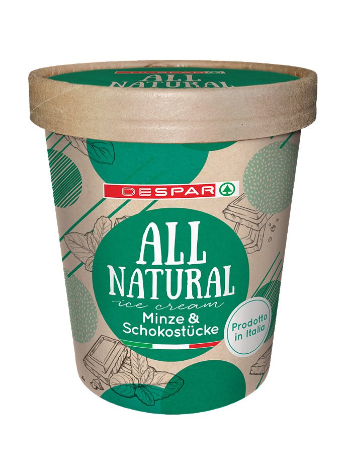 DESPAR All natural ice cream Minze & Schokostücke 473 ML