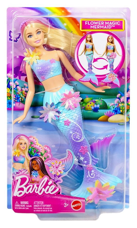Barbie Meerjungfrau mit magischen Blüten Blond