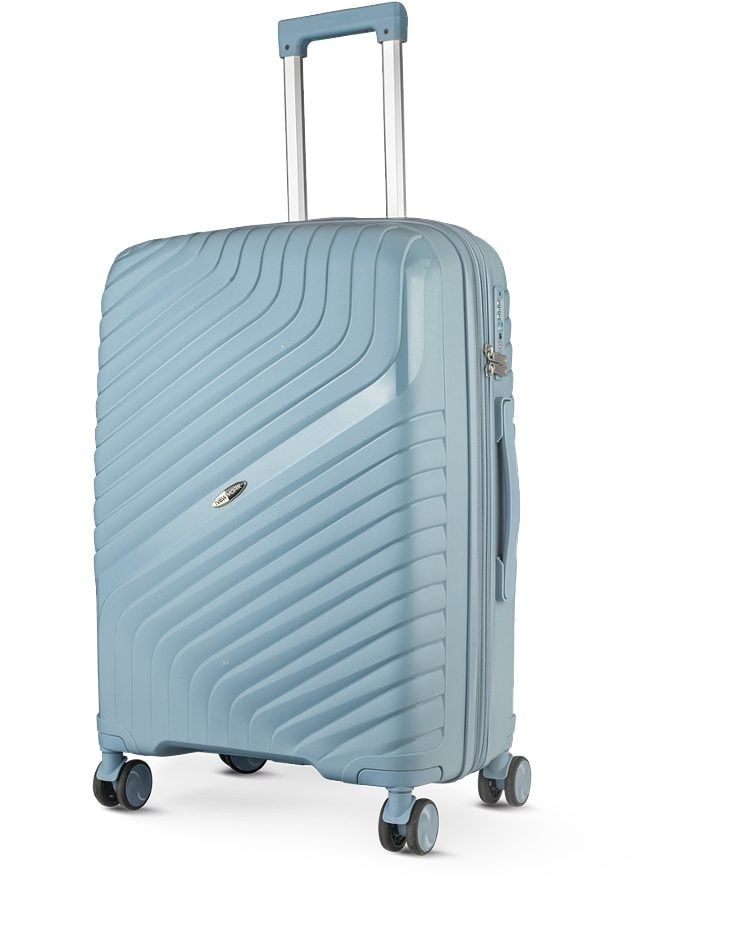 NEW YORK Exclusive Koffer Hartschale Hellblau 64cm