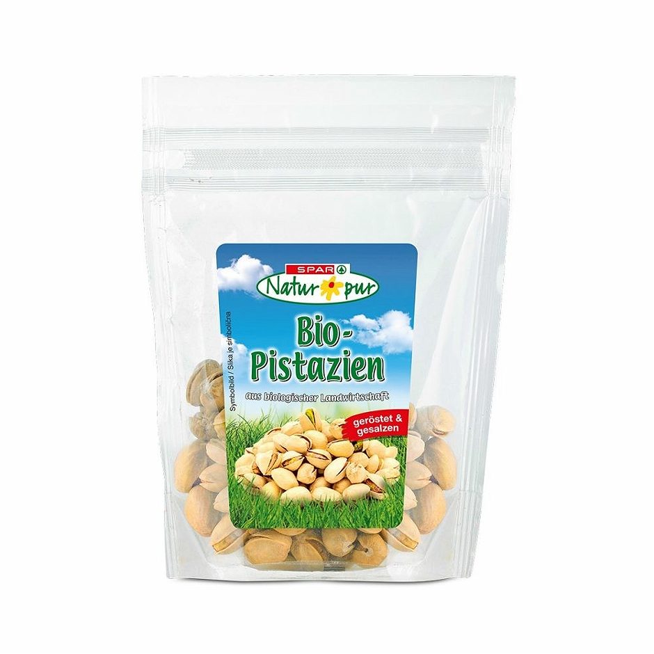 SPAR Natur*pur Bio-Pistazien geröstet & gesalzen 100 G