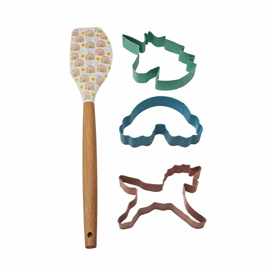 Superior Design Products Backset Einhorn 4tlg. mit Spachtel+Keksausstechern