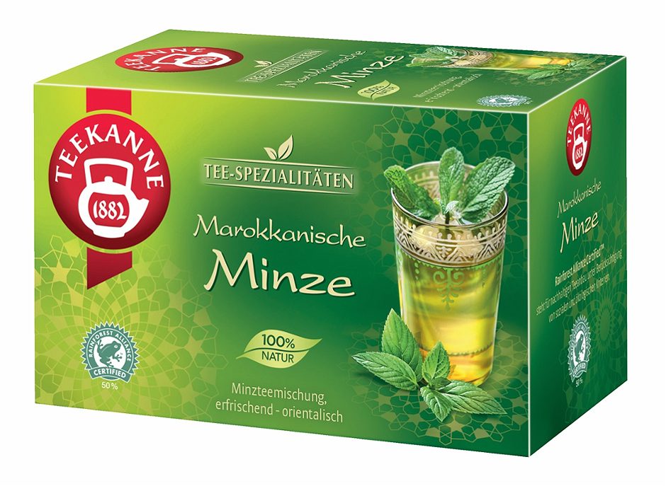 Teekanne Minzteemischung Marokkanische Minze 20 Teebeutel