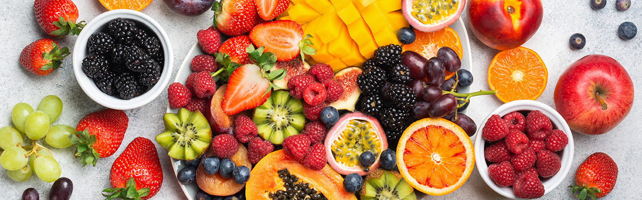 Bunte Obstplatte
