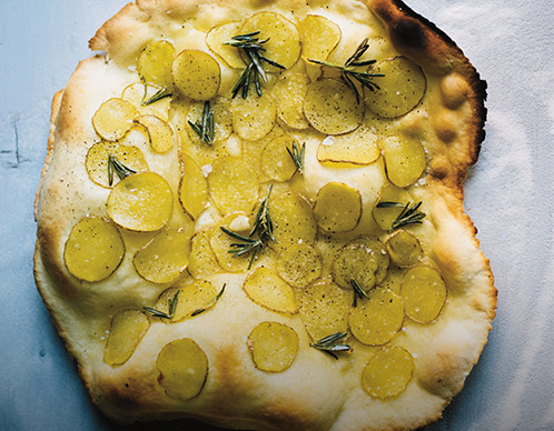 Kartoffelpizza mit Rosmarin