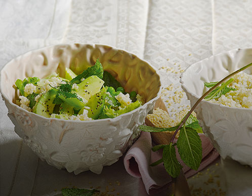 Grüner Hirsesalat mit Avocado
